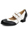 Pointu Orteil Conique Talon Escarpins Boucle Chaussures 4