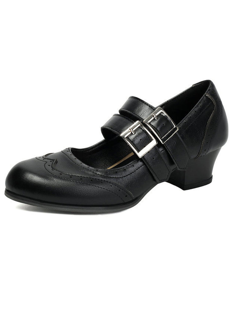 Pointu Orteil Conique Talon Escarpins Boucle Chaussures