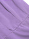 Robe à Ligne A avec Cape Uni Violet Années 50