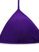 Ensemble Bikini Halter Lacé Uni Violet Années 80