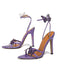Chaussures à Talons Hauts Bout Pointu Papillon 3D Violet