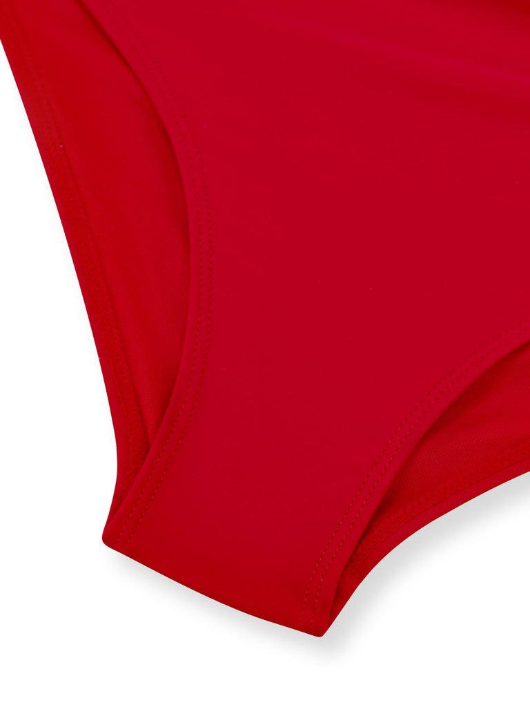 Froncé Découpé Tummy Control Maillot de Bain Une Pièce Années 1950 9