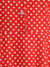 Vintage polka dot belted swing dress with shirt collar in classic 1950s retro style