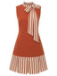 [Prévente] Robe sans manches rouge nœud papillon années 1960