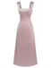 Robe maxi satin bretelles larges strass 1930s