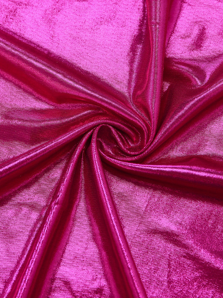 Métallique Cut-Out Maillot de Bain Rose rouge Années 1970 5