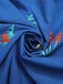 [Prévente] Robe bleue à fleurs brodées dos nu des années 1960