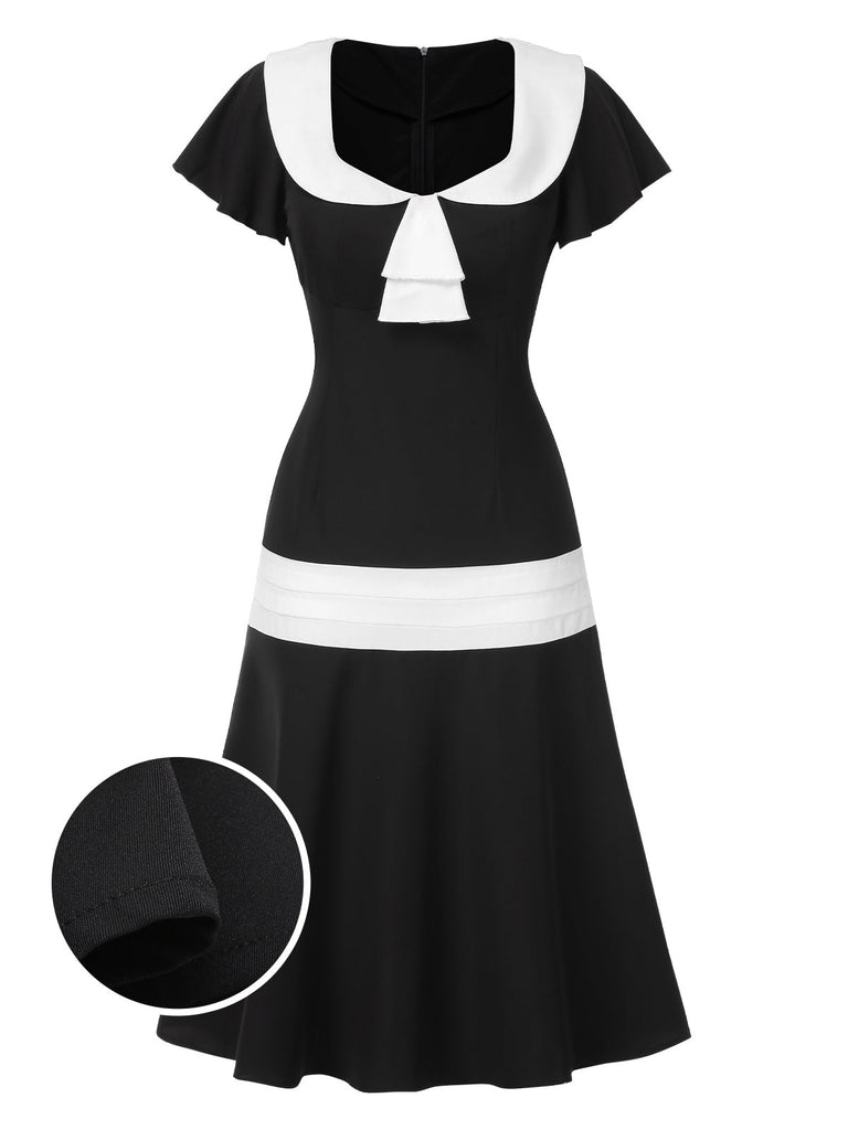 [Prévente] Robe Gatsby taille basse noire et blanche des années 1920