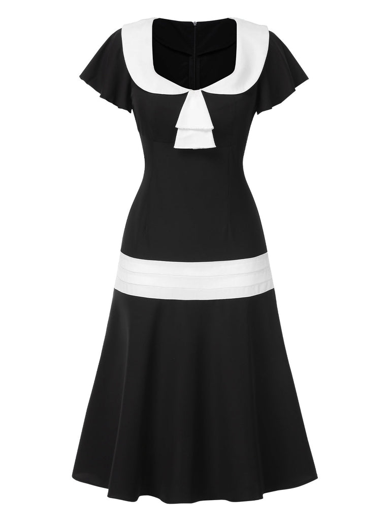 [Prévente] Robe Gatsby taille basse noire et blanche des années 1920