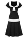 [Prévente] Robe Gatsby taille basse noire et blanche des années 1920