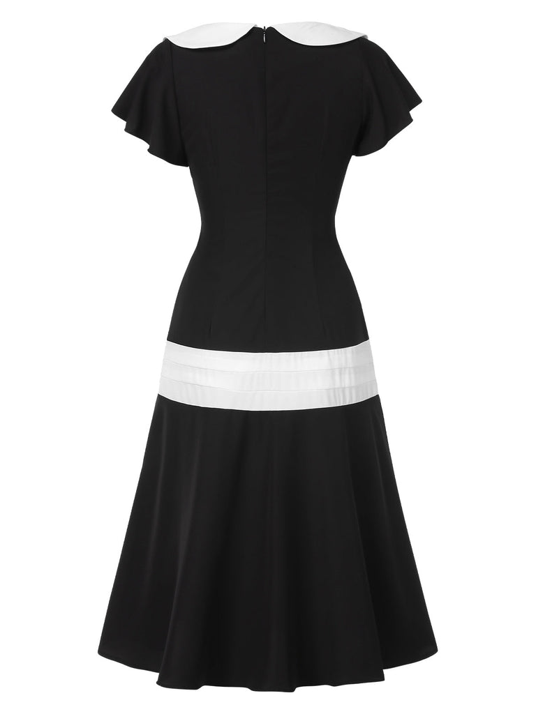 [Prévente] Robe Gatsby taille basse noire et blanche des années 1920