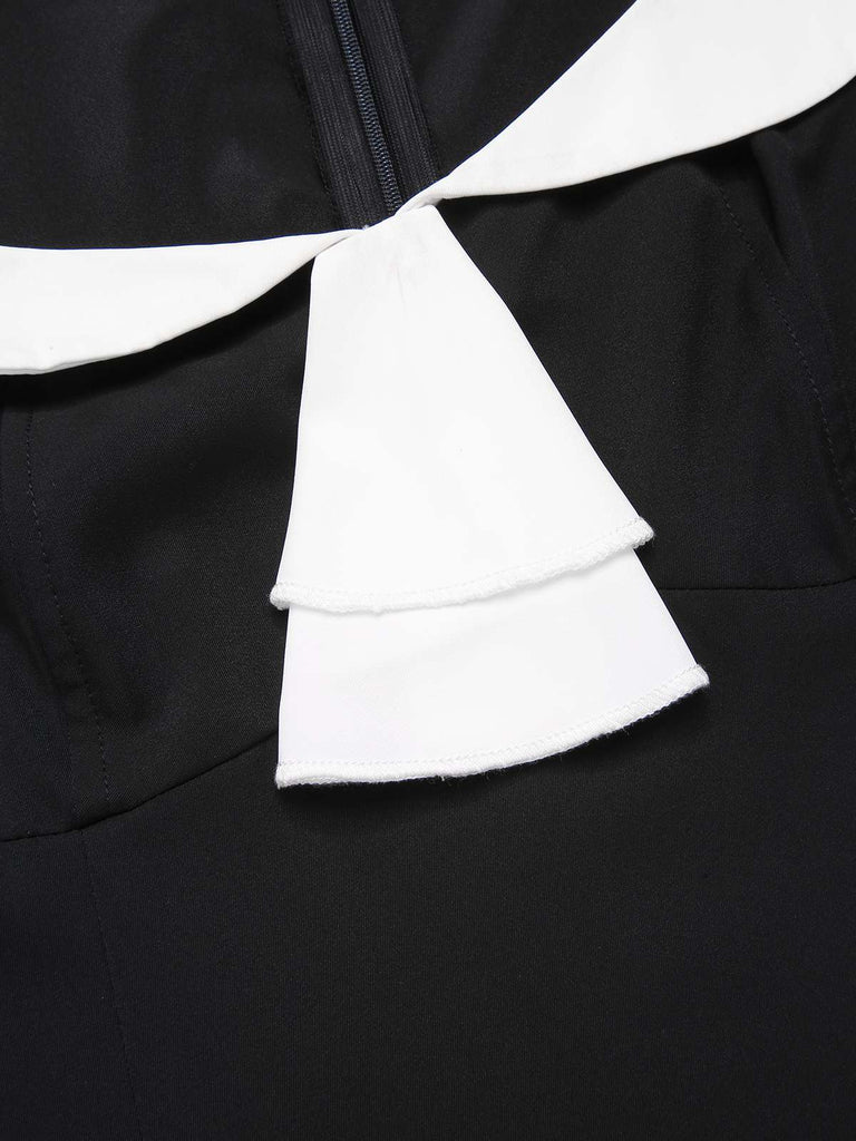 [Prévente] Robe Gatsby taille basse noire et blanche des années 1920