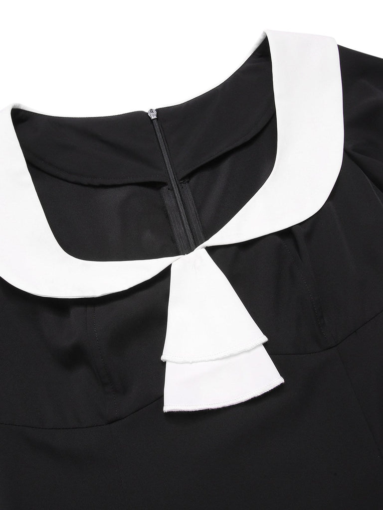 [Prévente] Robe Gatsby taille basse noire et blanche des années 1920