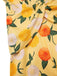 [Prévente] Robe froncée à fleurs d'hortensia jaune des années 1950