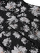 [Prévente] Robe bandeau noire à fleurs Plissé fils dorés des années 1930