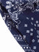[Prévente] Combishort Bleu Imprimé Paisley Licou Dos Nu Années 40