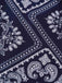 [Prévente] Combishort Bleu Imprimé Paisley Licou Dos Nu Années 40
