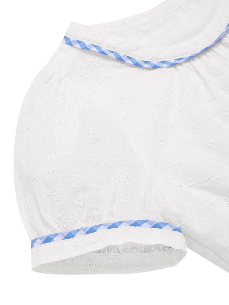 [Prévente] 2PCS Haut et robe coton à carreaux années 1950
