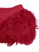 [Prévente] Robe rouge à col rond avec rose 3D des années 1950