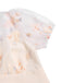 [Prévente] Robe blanche à fleurs brodées col V profond années 1950