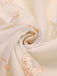 [Prévente] Robe blanche à fleurs brodées col V profond années 1950