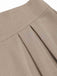 [Prévente] 2PCS Gilet col châle couleur crème et jupe plissée années 1950
