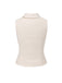 [Prévente] 2PCS Gilet col châle couleur crème et jupe plissée années 1950