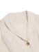 [Prévente] 2PCS Gilet col châle couleur crème et jupe plissée années 1950