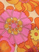 [Prévente] Haut dos nu fleuri hippie orange des années 1960