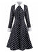 [Prévente] Robe noire style Mercredi Addams des années 1940