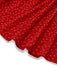 [Prévente] Robe rouge à volants manches bouffantes en dentelle florale des années 1940