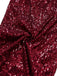 [Prévente] Combinaison rouge à paillettes à bretelles et nœud des années 1970