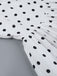 Robe tutu blanche à pois dos nu des années 1960