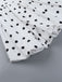 Robe tutu blanche à pois dos nu des années 1960