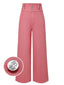 [Prévente] Pantalon rose coton en à boutons des années 1950