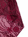 [Prévente] Robe rouge foncé fleurie avec collier années 1920
