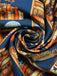 Robe multicolore lacets et imprimé bibliothèque années 1950