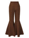 [Prévente] Pantalon évasé marron à taille haute des années 1960