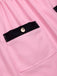 [Prévente] Robe rose à poches colorblock années 1960
