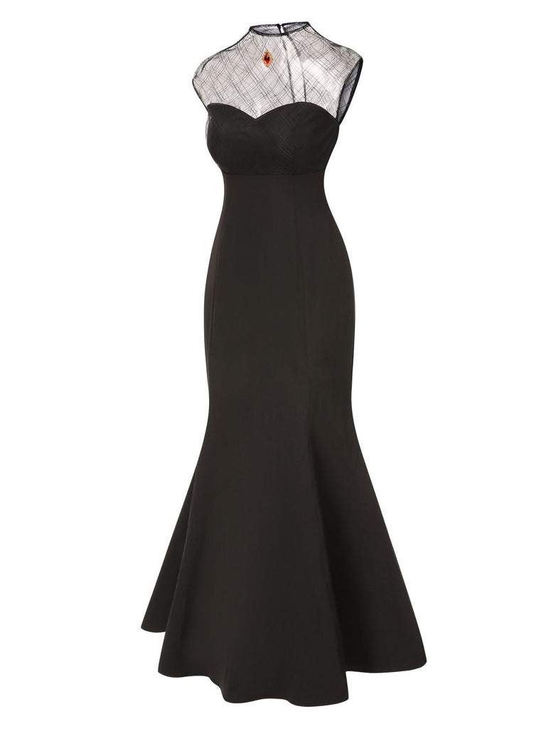 [Prévente] Robe noire toile d'araignée Mavis Hotel Transylvania années 1970