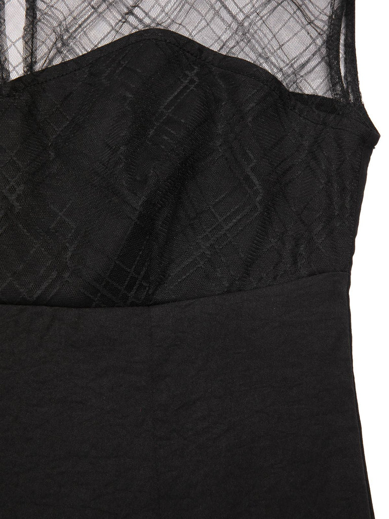 [Prévente] Robe noire toile d'araignée Mavis Hotel Transylvania années 1970
