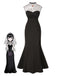 [Prévente] Robe noire toile d'araignée Mavis Hotel Transylvania années 1970