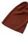 Robe marron broderies fleur à volant sannées 1950