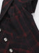 Robe trapèze vin rouge à carreaux style punk années 1960
