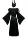 Ensemble robe noire Maléfique Halloween années 1930