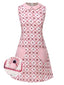 [Prévente] Robe en coton marguerites et poches en cœur années 1960
