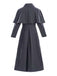 Manteau gris Mercredi à carreaux Halloween années 1950