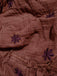 Robe manches lanterne brodées de fleurs des années 1940