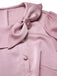 [Prévente] Combinaison rose en satin avec col à nœud années 1930