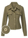 [Prévente] Veste chemise verte militaire à col à revers années 1950